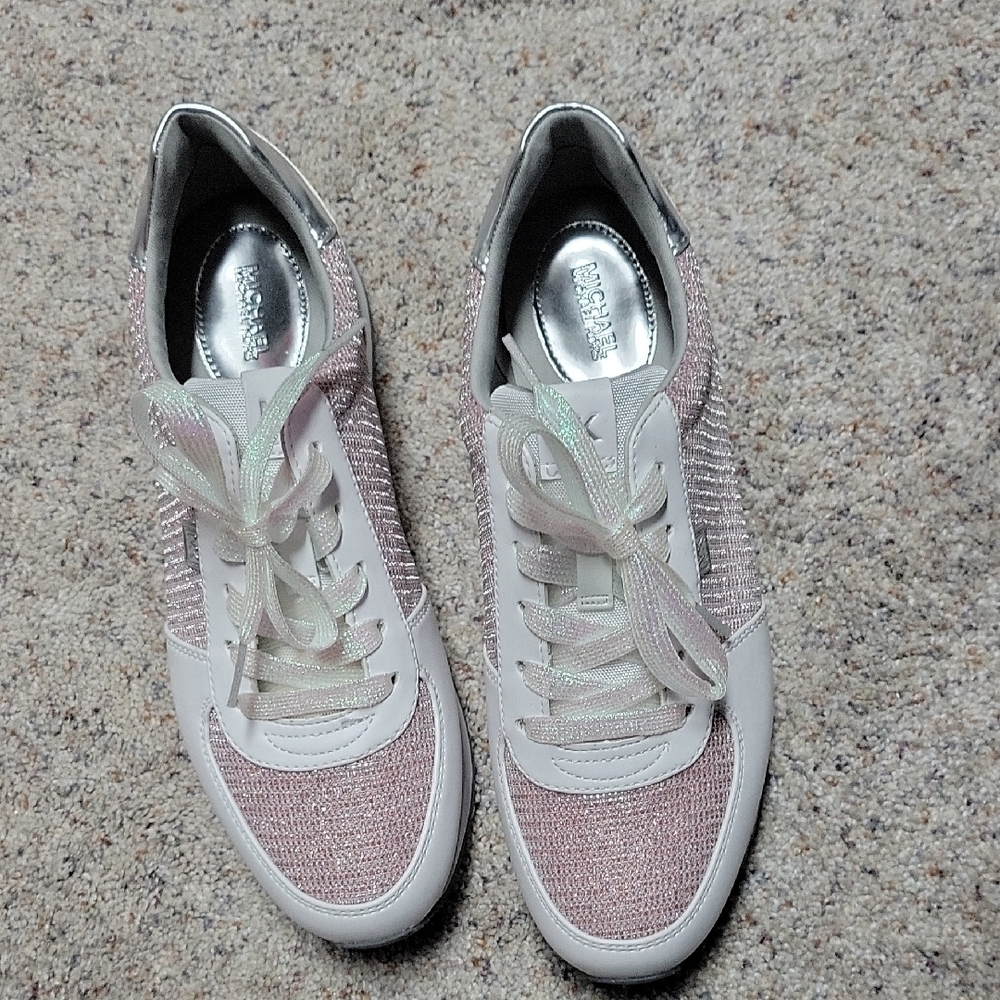 Michael Kors Pink and White Women's Sneakers